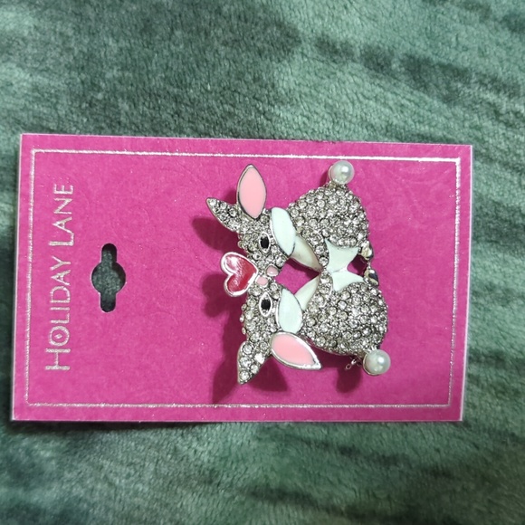 Bundle Silver 16" - 18" chain heart necklace Valentine's Pin Hair clips - Picture 3 of 3